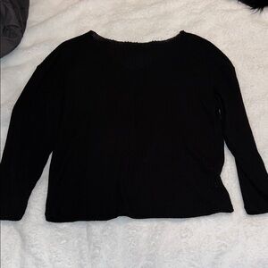 Black Long Sleeve Top